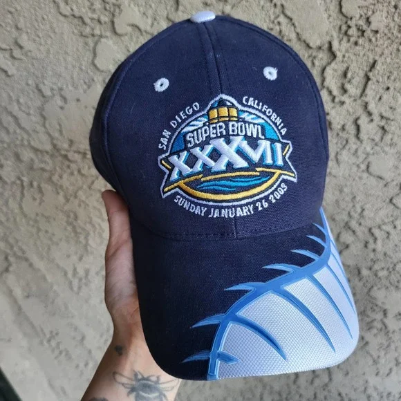 Mint Y2K 2003 XXXVI Superbowl Strap Back Cap - Picture 3 of 7